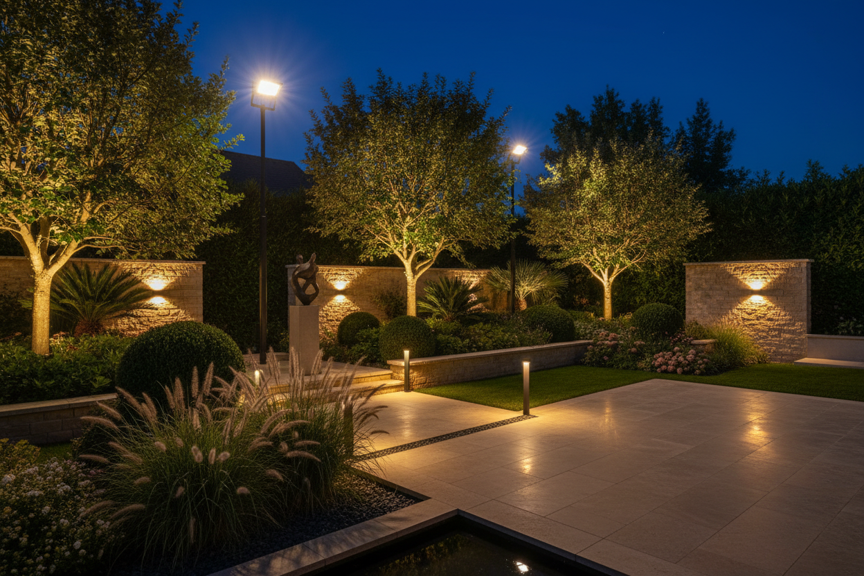 Iluminación LED para Jardines