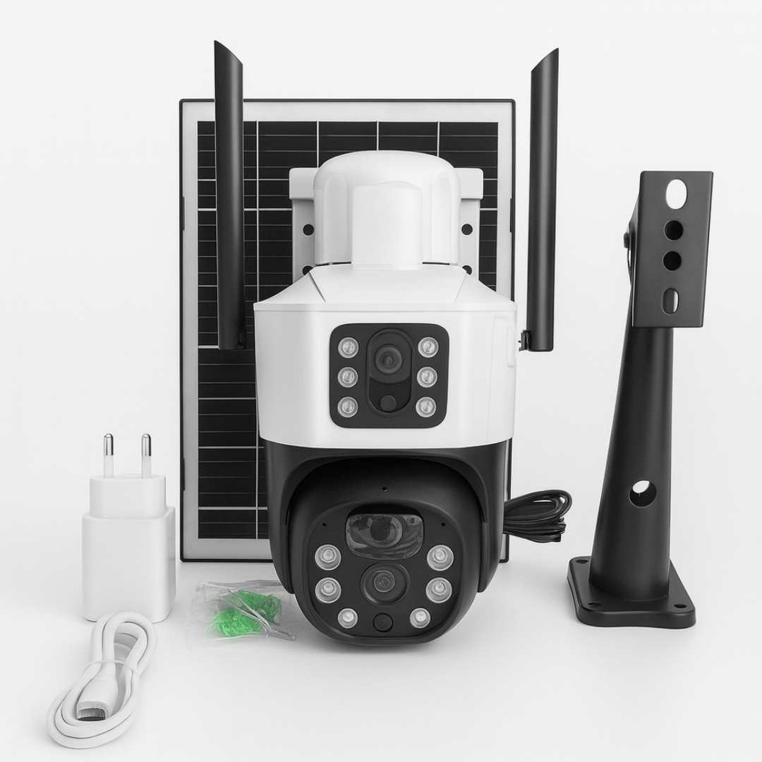 Cámara Seguridad Solar WiFi Sin Cables - Visión Nocturna HD - Envío Gratis Chile