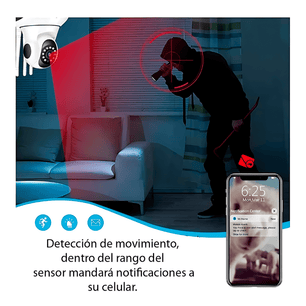 Cámara Robotica IP inalámbrica 360º – Full HD – WIFI | 3 antenas - Inversiones Austral ecommerce