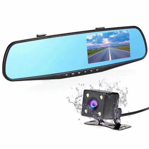 Espejo retrovisor con Cámara dual Delantera / Trasera Grabacion - Inversiones Austral ecommerce