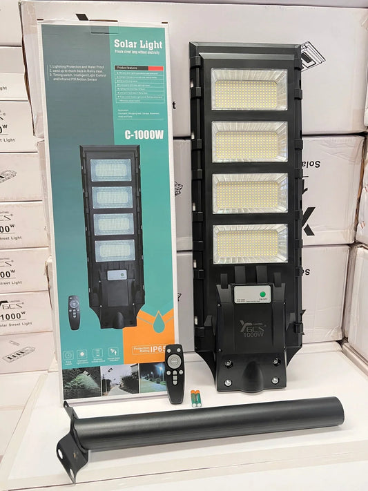 Foco Faro Solar LED 1000W con Control Remoto - Inversiones Austral ecommerce