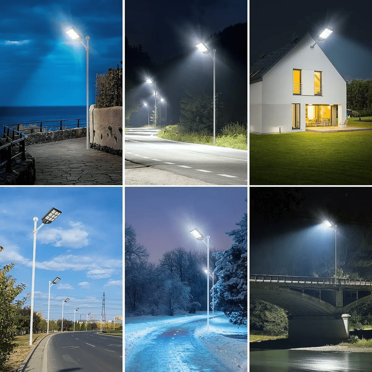 Foco Faro Solar LED 1200W con control remoto - Inversiones Austral ecommerce
