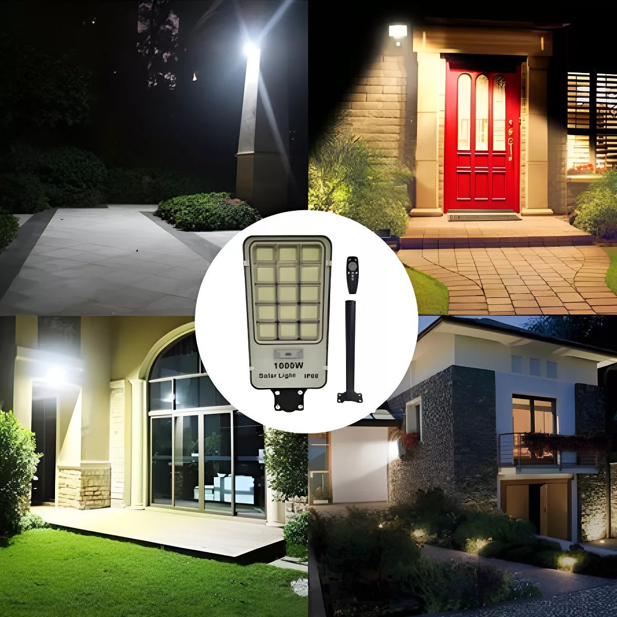 Foco LED Solar 1000W con Sensor y Control Remoto - Inversiones Austral ecommerce