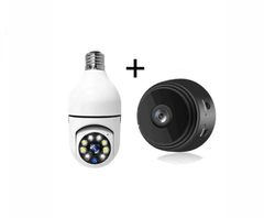 Kit Espía: Cámara Foco + Cámara Mini USB WIFI - Vigilancia Discreta y Eficiente