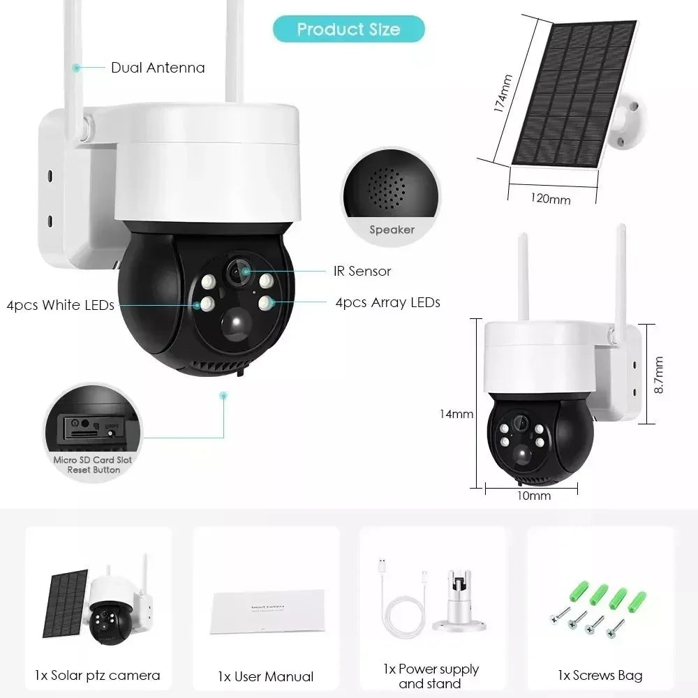 "¡Oferta! Cámara Exterior Solar IP WiFi 1080p - Solo $55,000 y Envío Gratis" - Inversiones Austral ecommerce