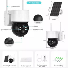"¡Oferta! Cámara Exterior Solar IP WiFi 1080p - Solo $55,000 y Envío Gratis"