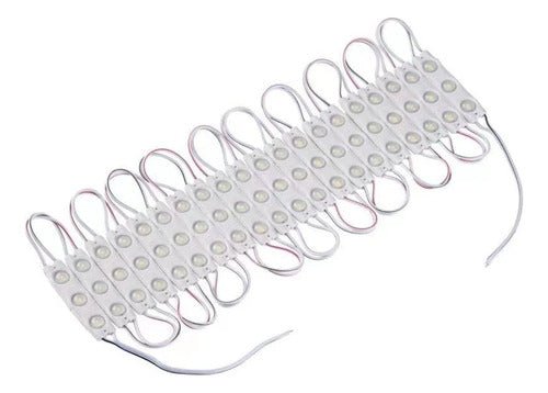 Pack 10 Módulos LED 12V 1.2A 2835 - 3 LEDs 6500K Luz Fría IP65 - Inversiones Austral ecommerce
