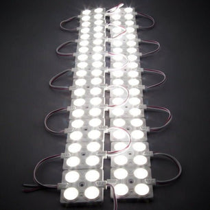 Pack 10 Módulos LED 2835 12V Luz Neutra IP65 - Iluminación Versátil Exterior/Interior - Inversiones Austral ecommerce