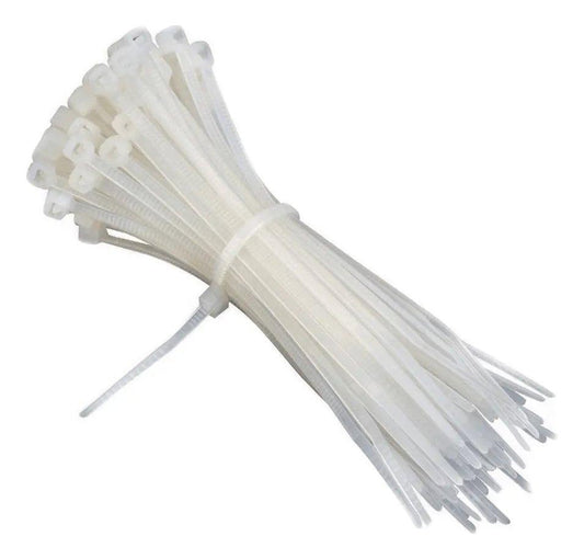 Precintos Plasticos 100 Unidades 4,8mm X 150mm (15cm Blanco) - Inversiones Austral ecommerce