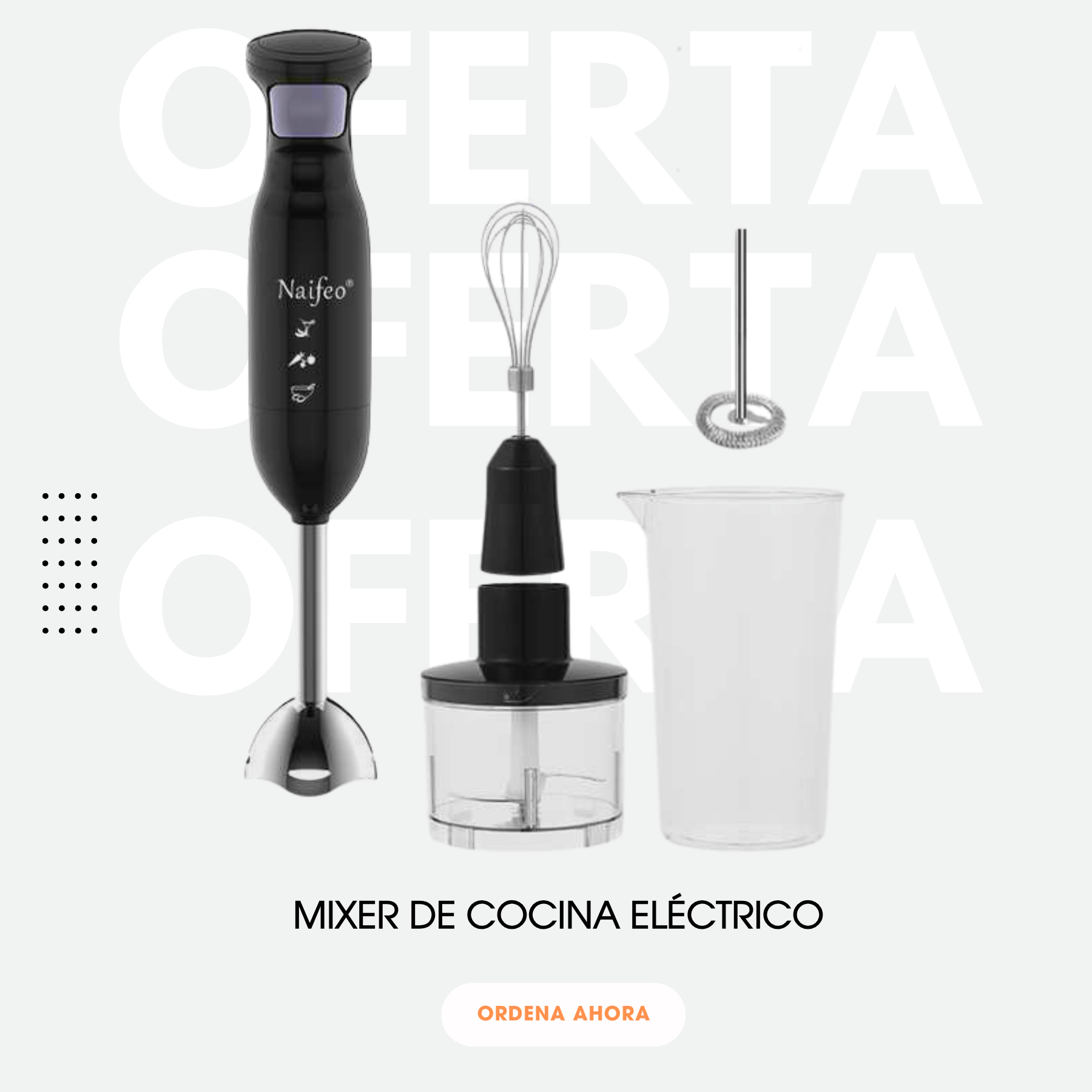 Transforma tu Cocina! Mixer Eléctrico 300W para Mezclas Perfectas - Inversiones Austral ecommerce