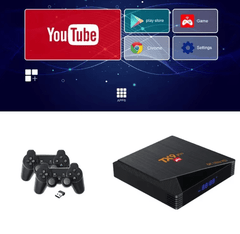 OFERTA  TV Box 8K + Consola Retro 2 en 1 - TX9 PRO Más de 10,000 Juegos Integrados